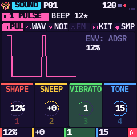 A cell with an arpeggio