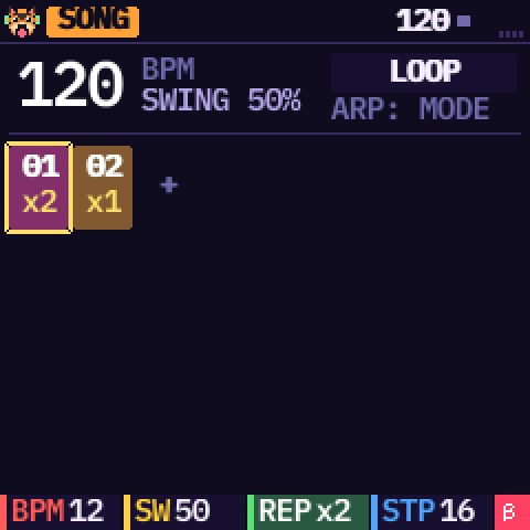 A pattern played twice