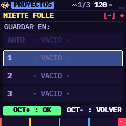 Elegir una ranura
