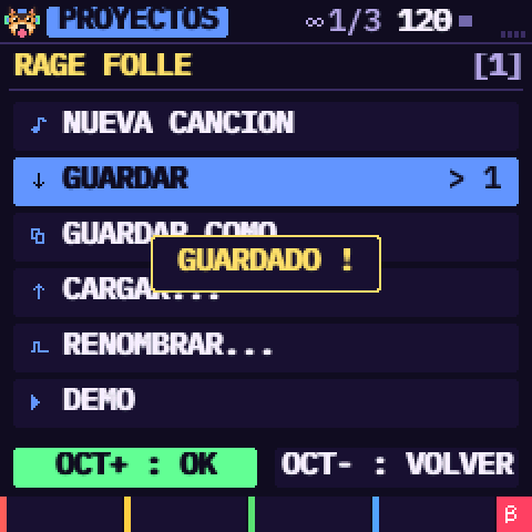 GUARDADO !
