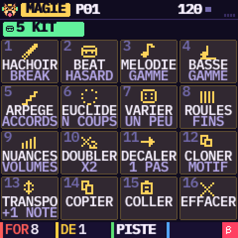 La page MAGIE
